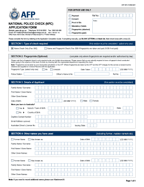 national police check npc application form