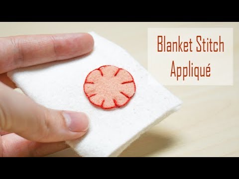 how to start blanket stitch applique