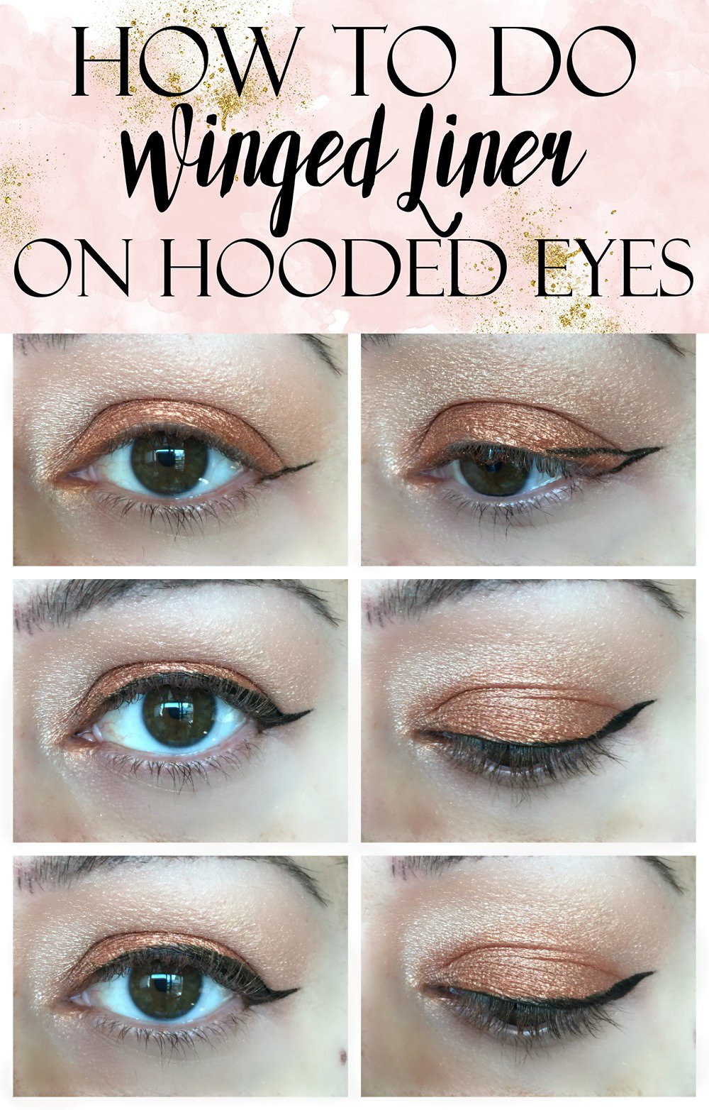 eyeliner application for hooded eyes