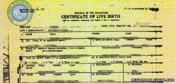 application for certified copy of birth record