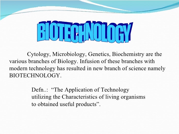 introduction and application of genetic engineering