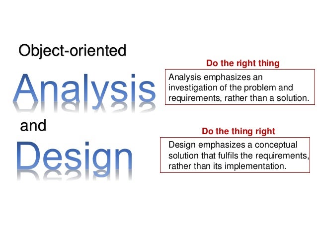 object oriented analysis and design with applications