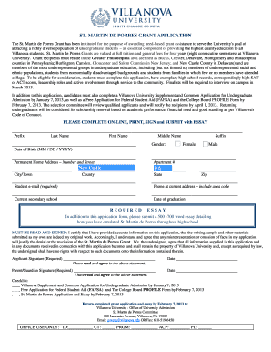 how to fill out grant application form