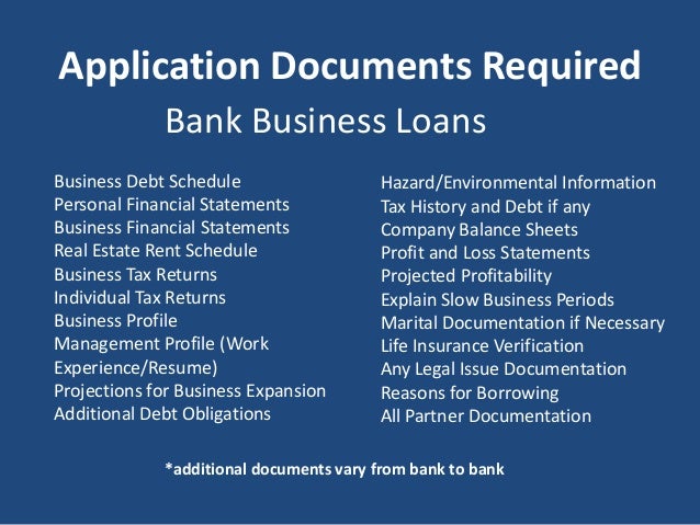 standard bank business loan application requirements